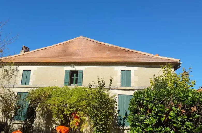 Completed roofing project by D&G Building Services